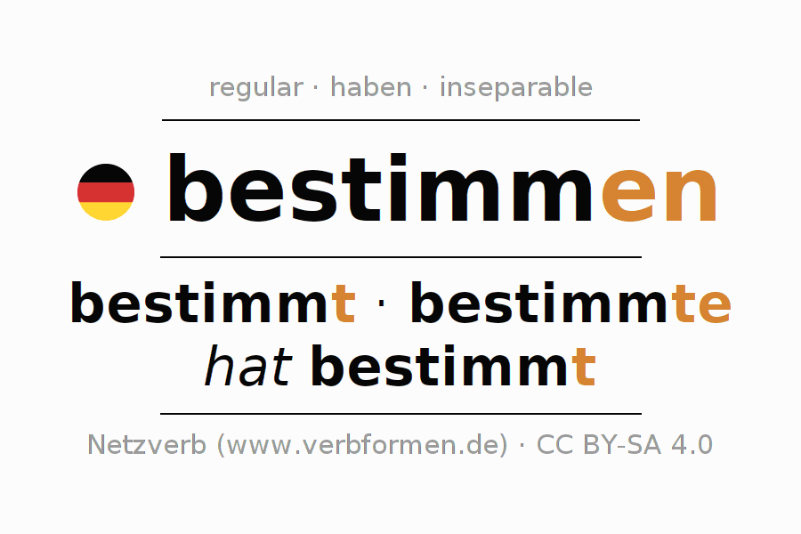 Oraciones de ejemplo con el verbo bestimmen