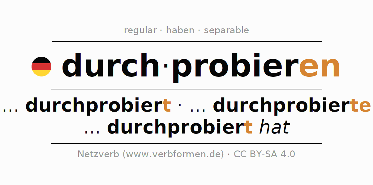 Oraciones de ejemplo con el verbo durchprobieren 〈Oración subordinada〉