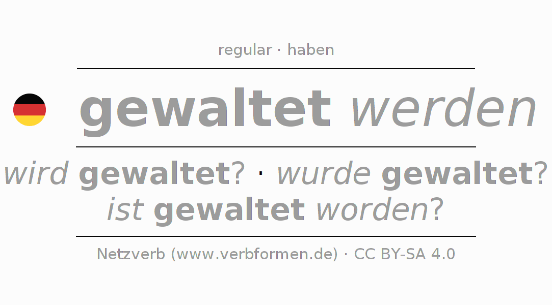 Conjugación del verbo walten