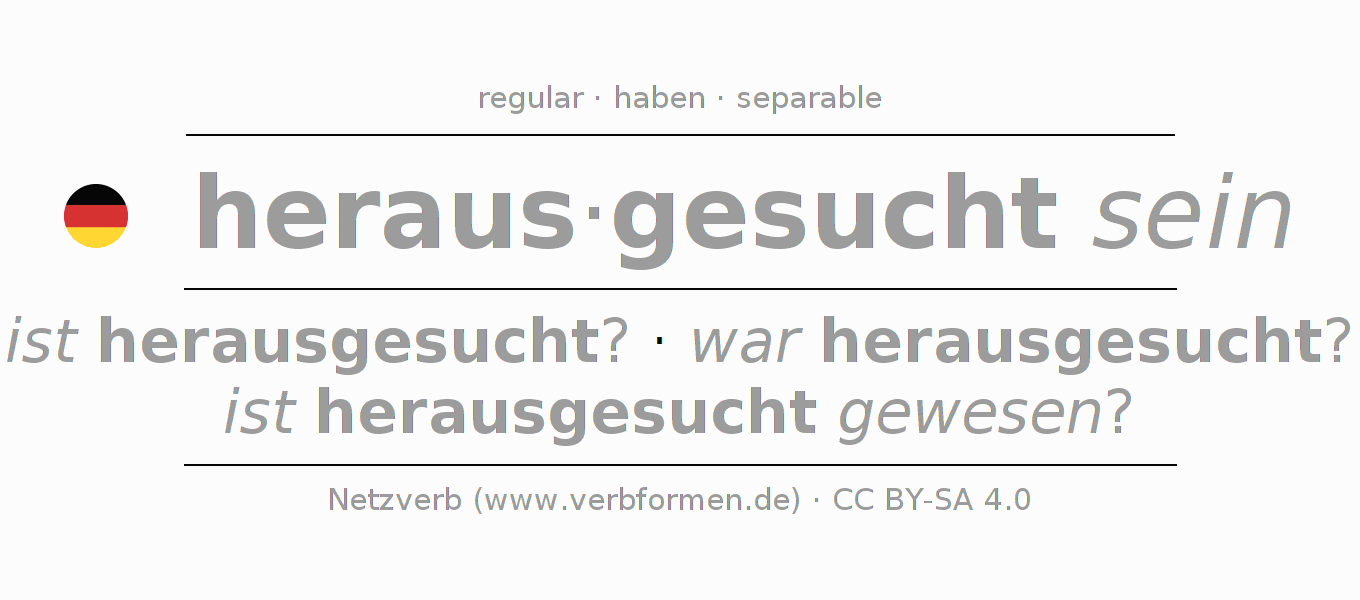 Oraciones de ejemplo con el verbo heraussuchen 〈Pasivo situativo〉 〈Oración interrogativa〉